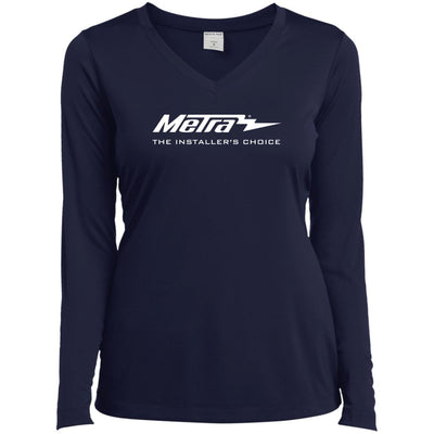 Metra-LST353LS Ladies’ Long Sleeve Performance V-Neck Tee
