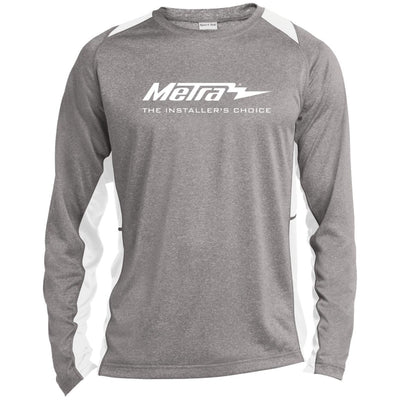 Metra-ST361LS Long Sleeve Heather Colorblock Performance Tee
