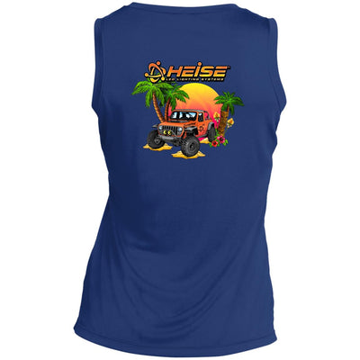 Jeep Beach-LST352 Ladies' Sleeveless V-Neck Performance Tee