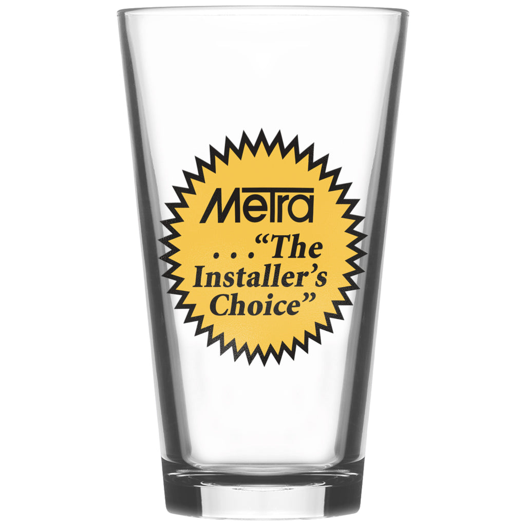 Metra 80’s Installer's Choice Retro-Pint Glass
