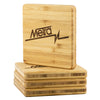 Metra 90’s Retro-Bamboo Coaster - 4pc