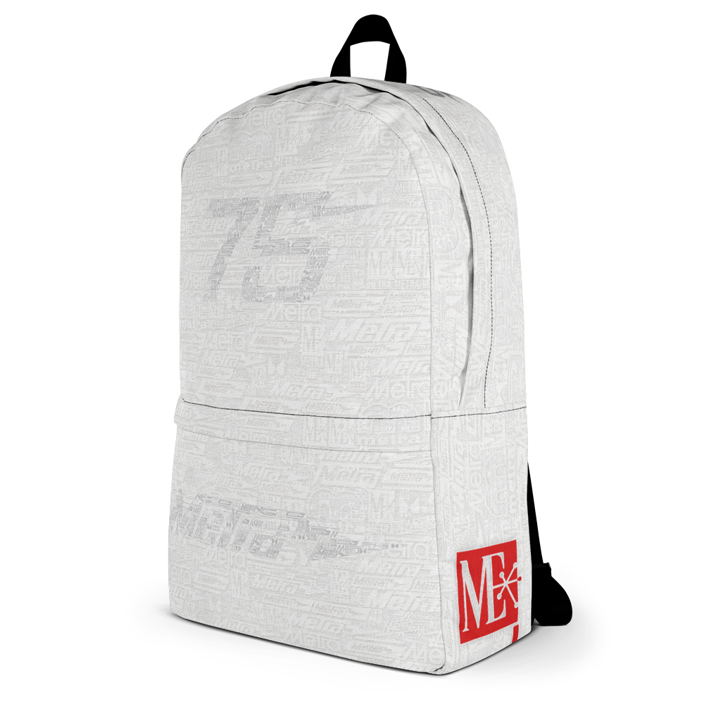 METRA 75 White Backpack 1