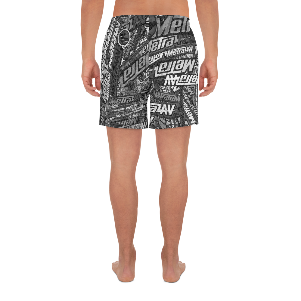 METRA AV Men's Athletic Long Shorts Gry4