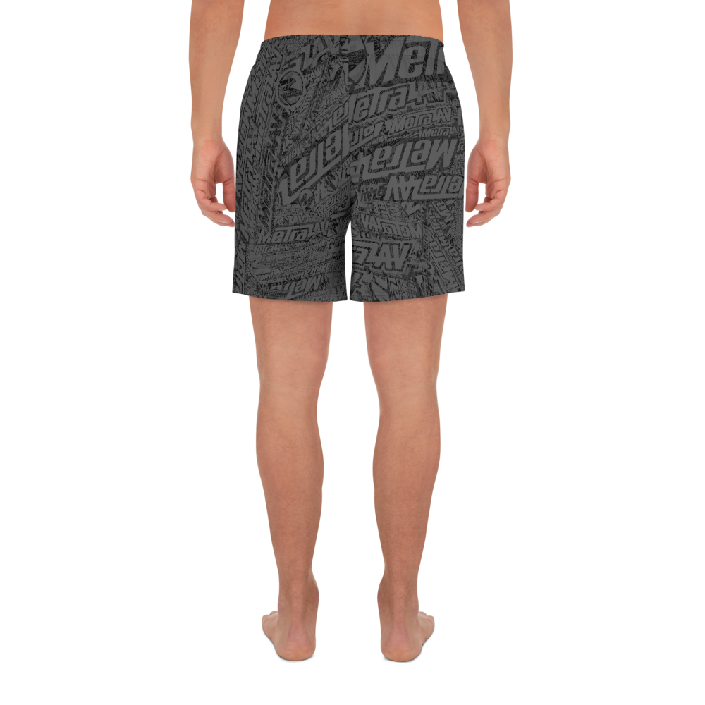 METRA AV Men's Athletic Long Shorts Gry3