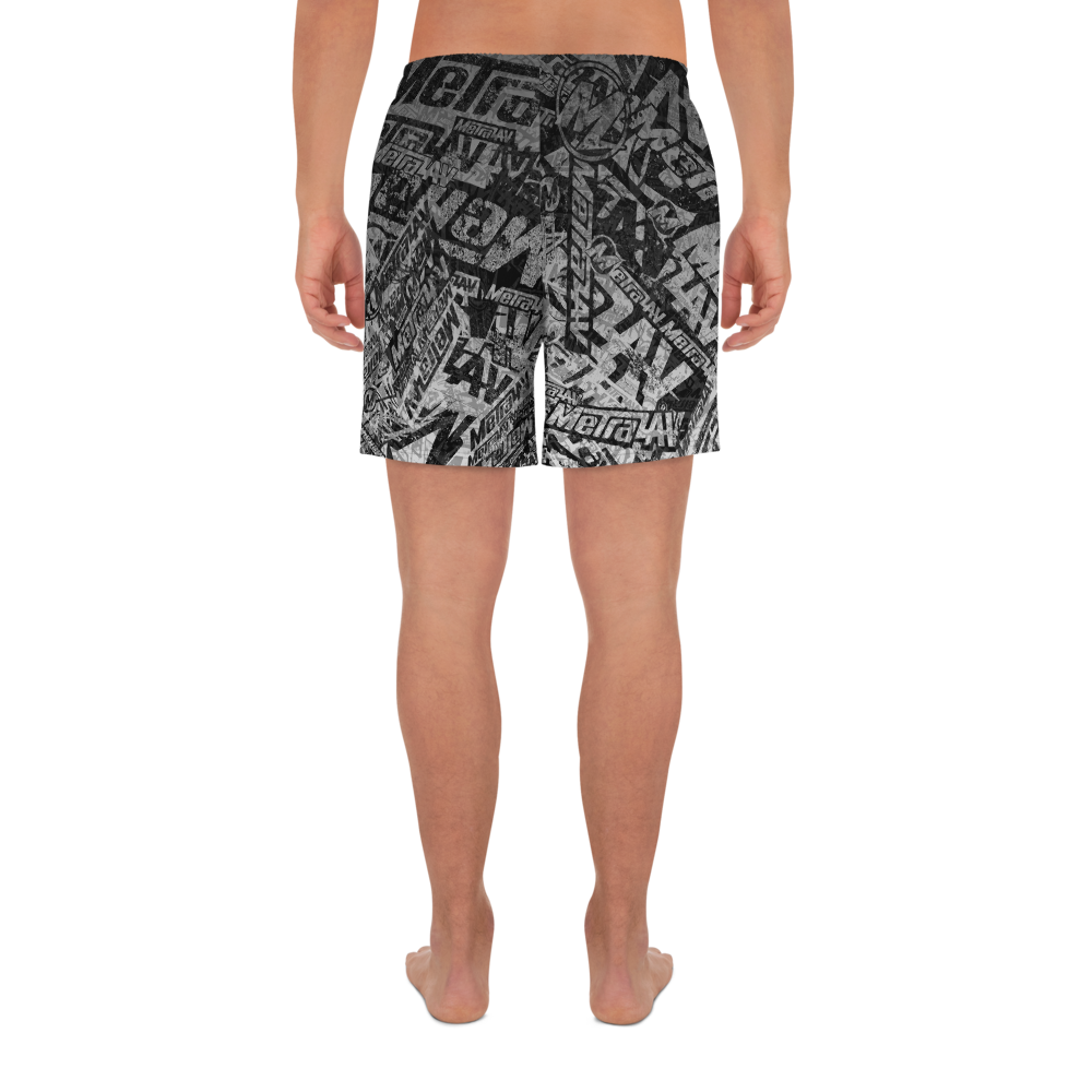 METRA AV Men's Athletic Long Shorts Gry1