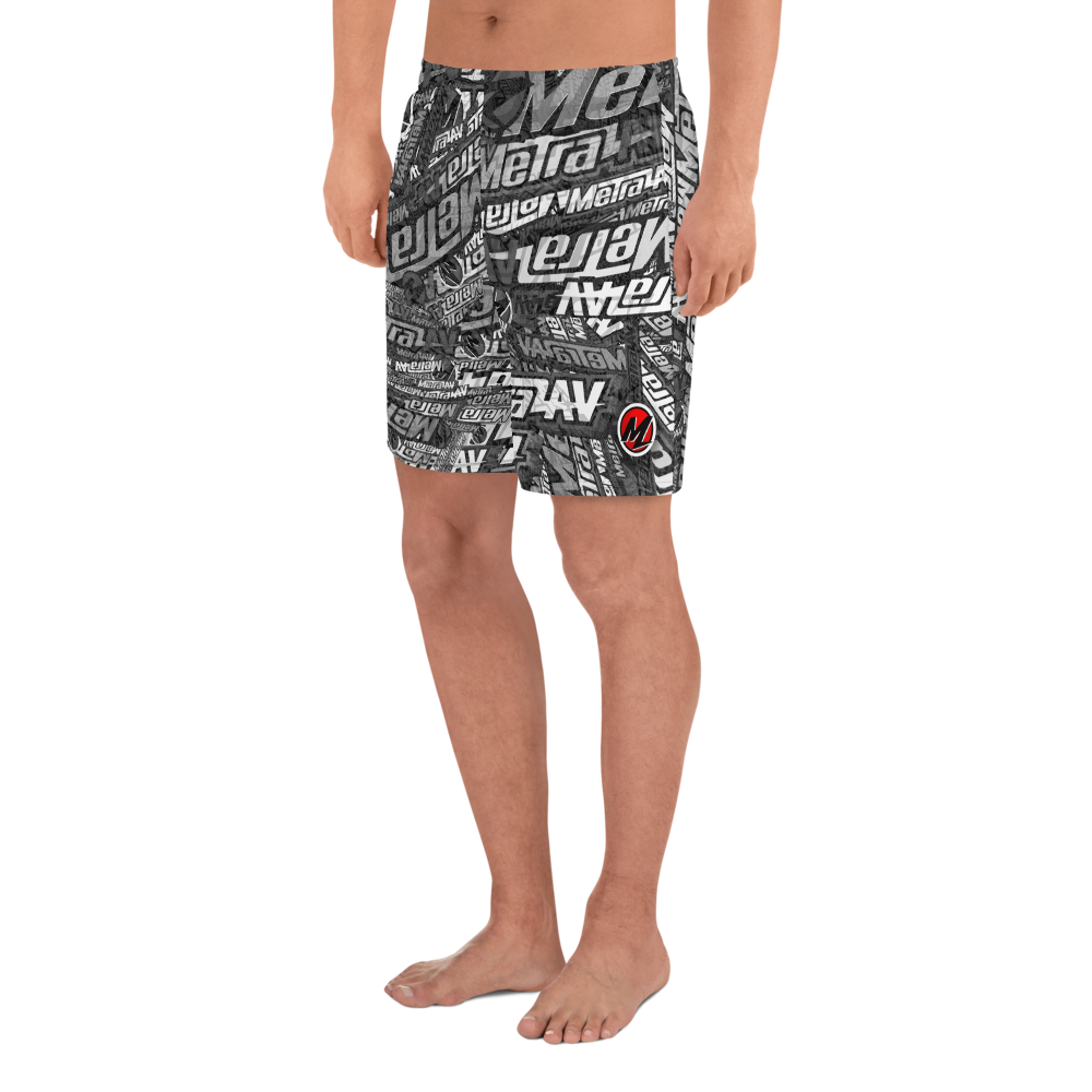 METRA AV Men's Athletic Long Shorts Gry4