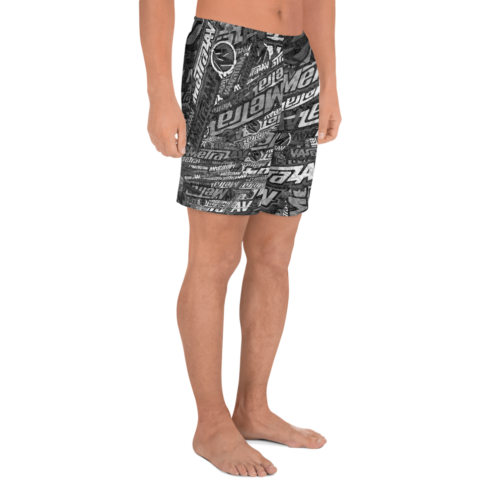 METRA AV Men's Athletic Long Shorts Gry4