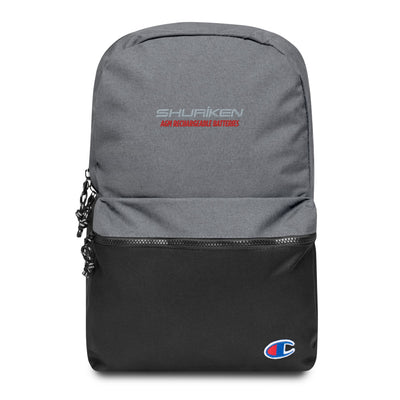 Shuriken-Embroidered Champion Backpack