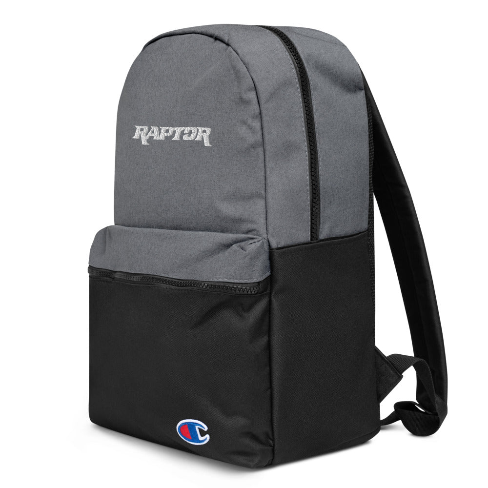 Raptor-Embroidered Champion Backpack