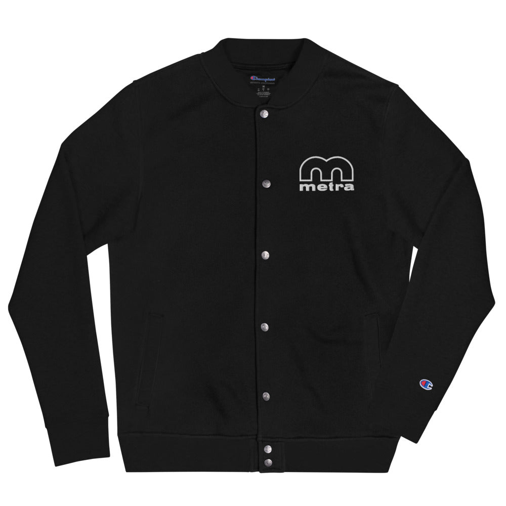 Metra 70's Retro-Embroidered Champion Bomber Jacket