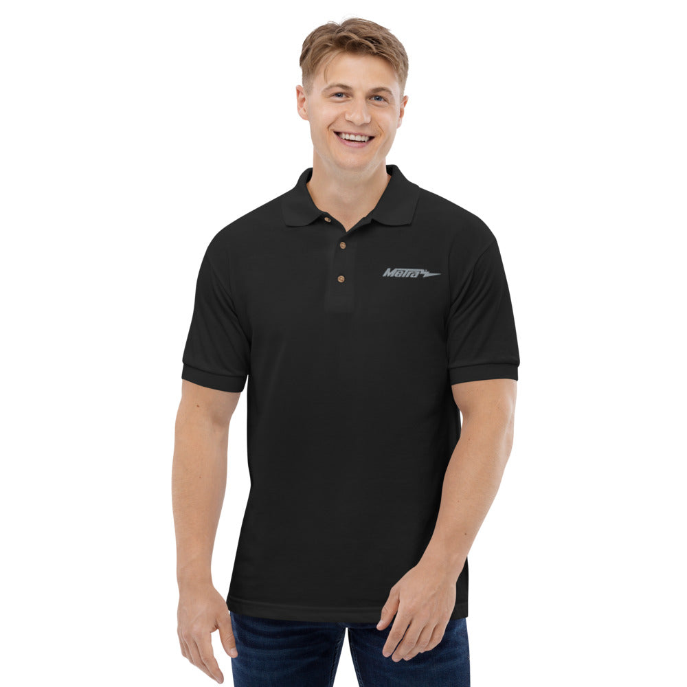 Metra-Embroidered Polo Shirt