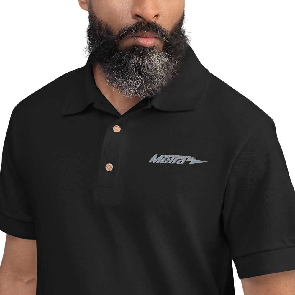 Metra-Embroidered Polo Shirt