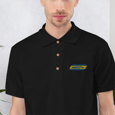 Metra Retro-Embroidered Polo Shirt