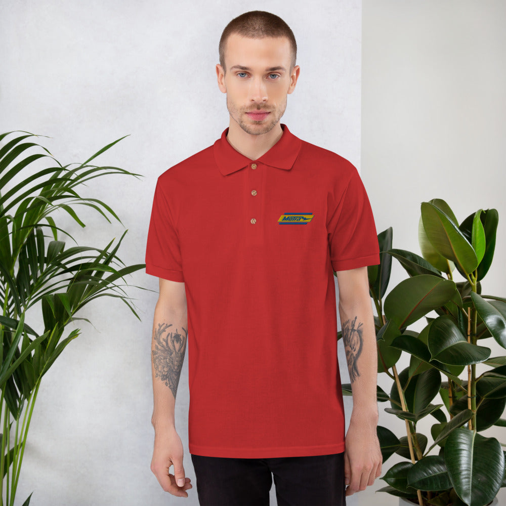 Metra Retro-Embroidered Polo Shirt