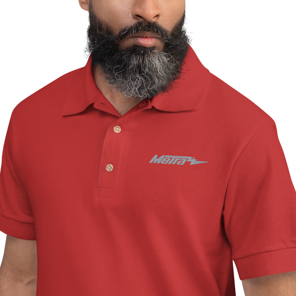 Metra-Embroidered Polo Shirt