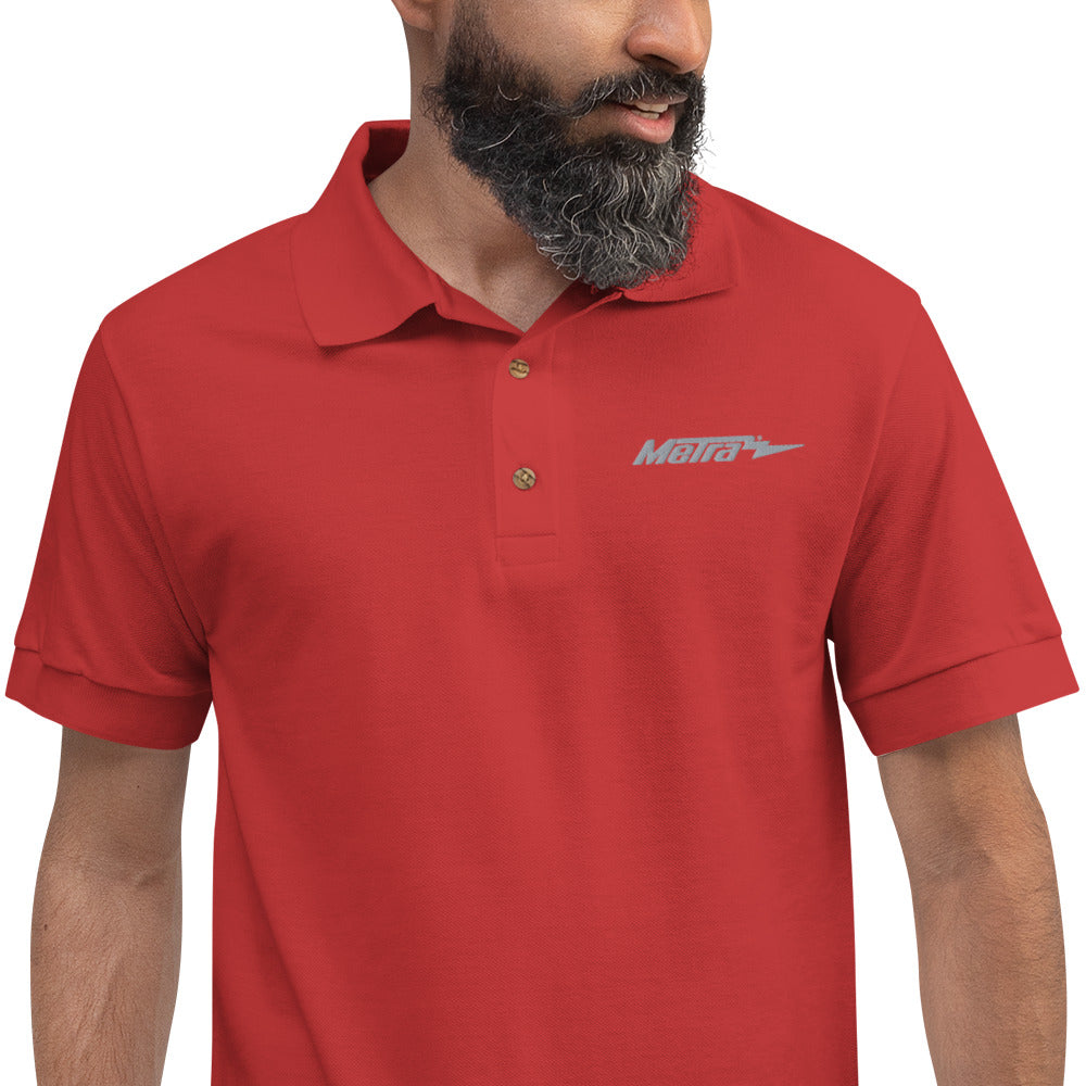 Metra-Embroidered Polo Shirt