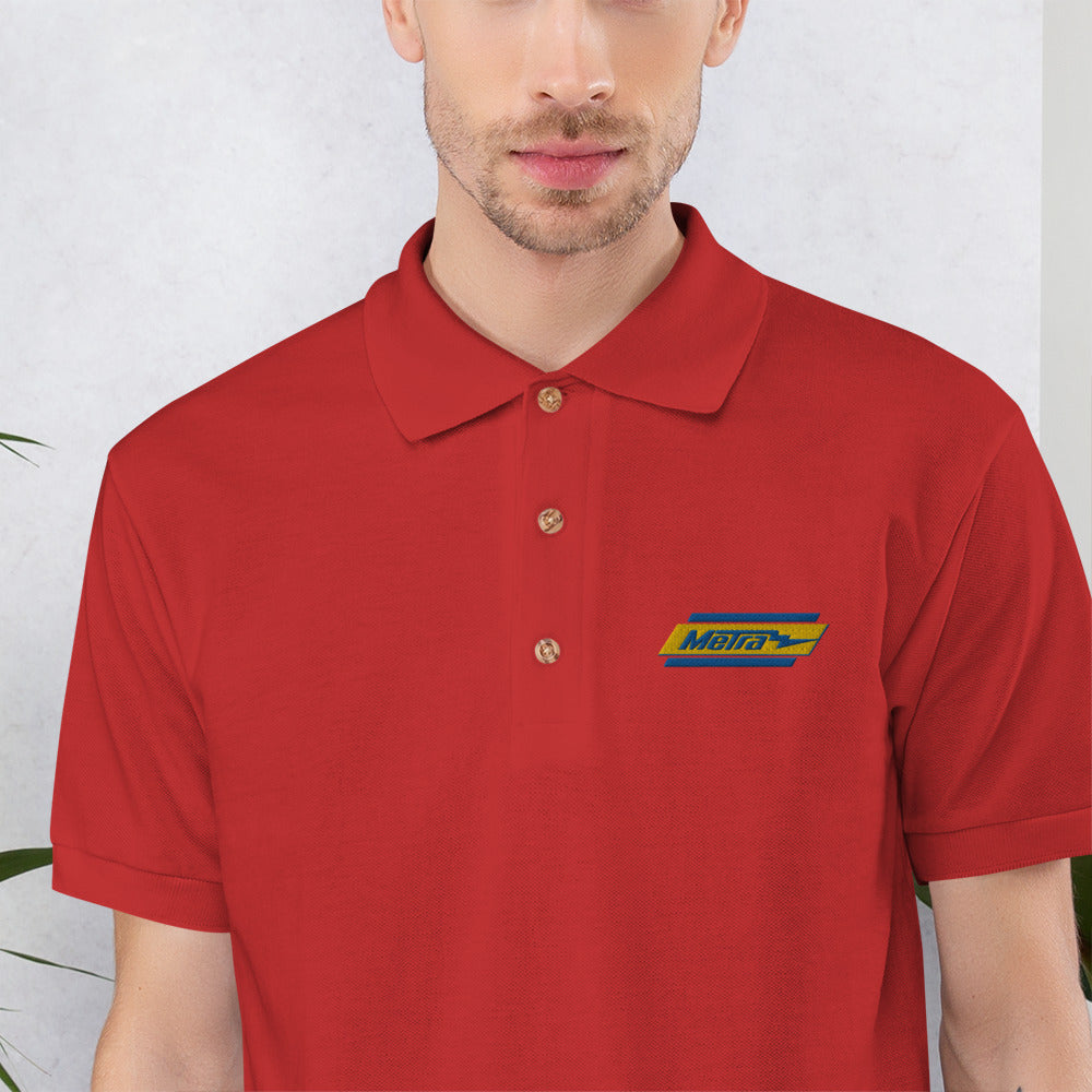 Metra Retro-Embroidered Polo Shirt