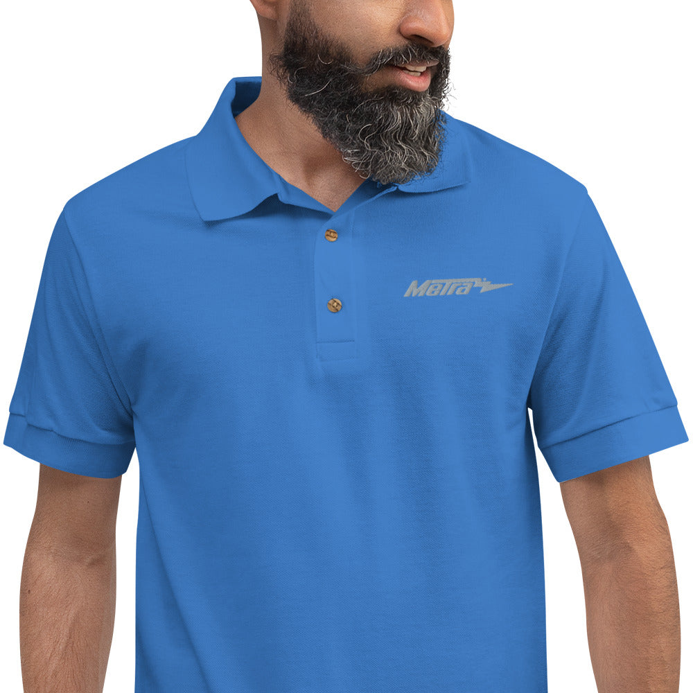Metra-Embroidered Polo Shirt