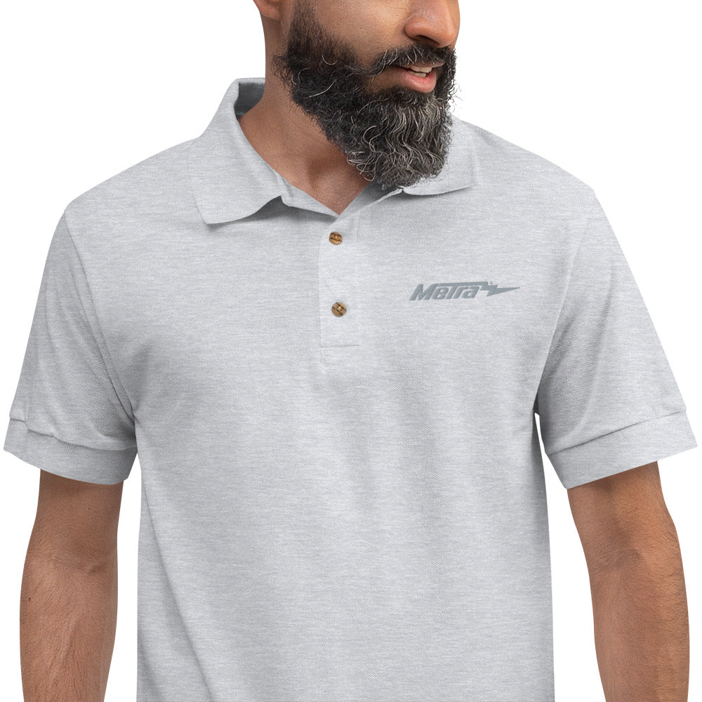 Metra-Embroidered Polo Shirt