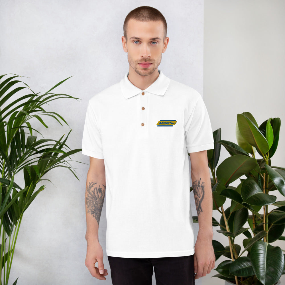 Metra Retro-Embroidered Polo Shirt