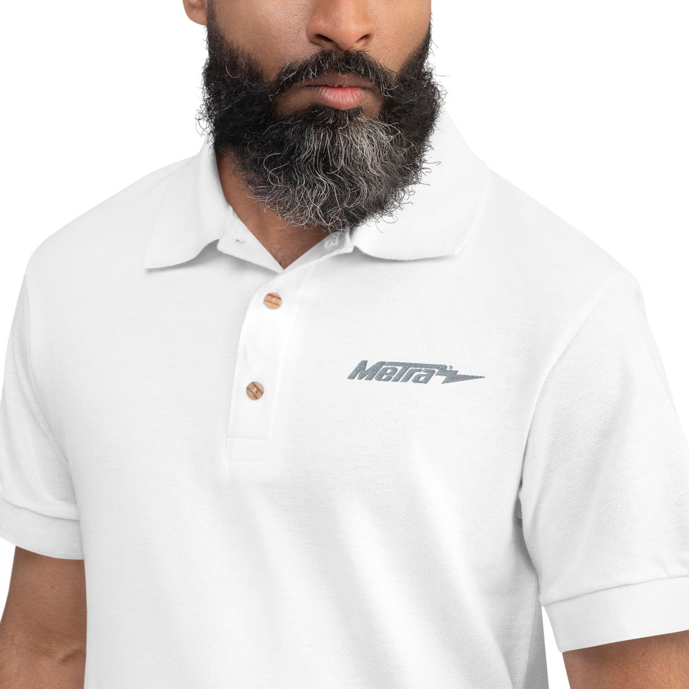 Metra-Embroidered Polo Shirt
