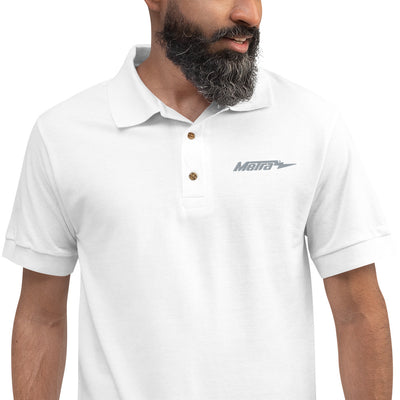 Metra-Embroidered Polo Shirt