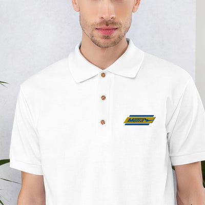 Metra Retro-Embroidered Polo Shirt