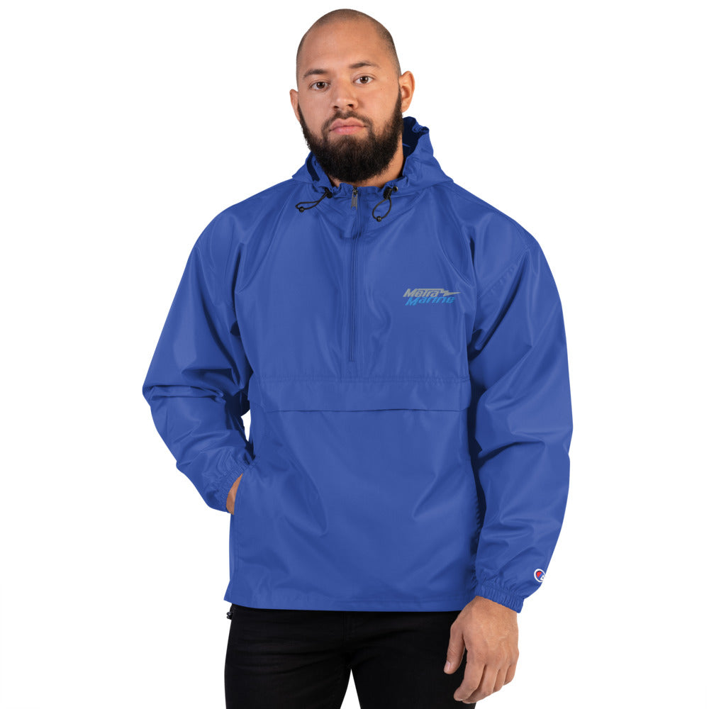 Metra Marine-Embroidered Champion Packable Jacket