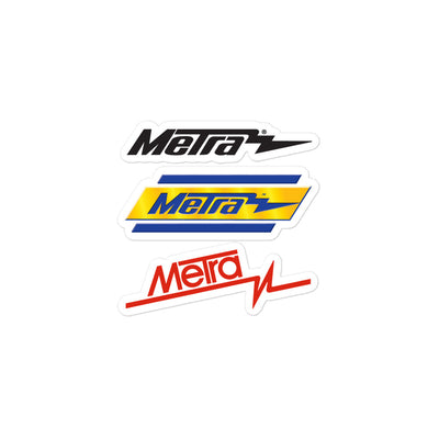 Metra 75th-Bubble-free stickers