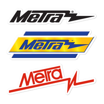 Metra 75th-Bubble-free stickers