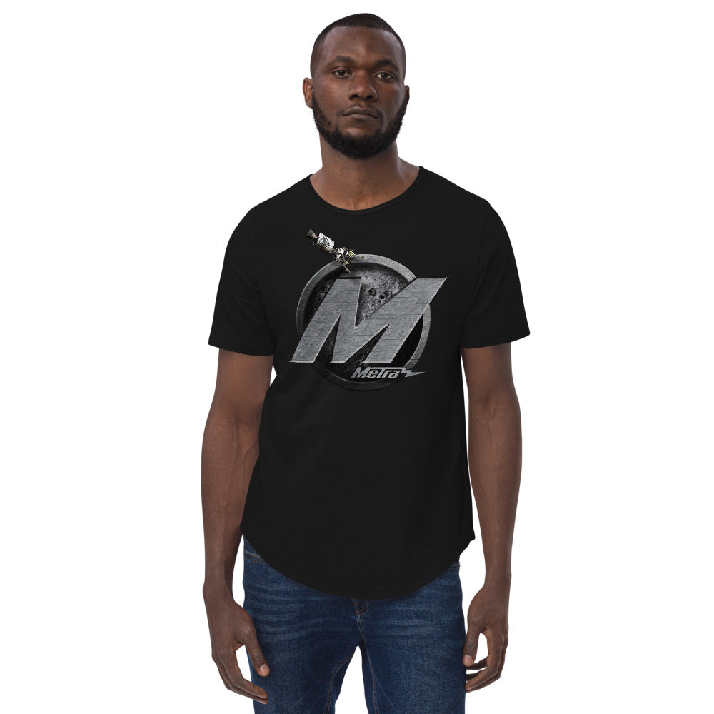 Metra to the Moon-Men's Curved Hem T-Shirt