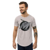 Metra to the Moon-Men's Curved Hem T-Shirt