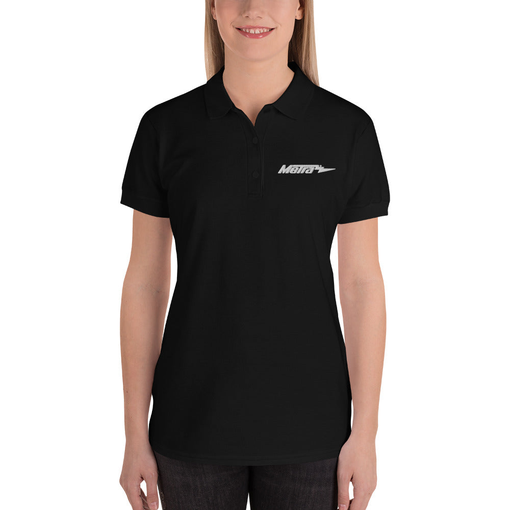 Metra-Embroidered Women's Polo Shirt