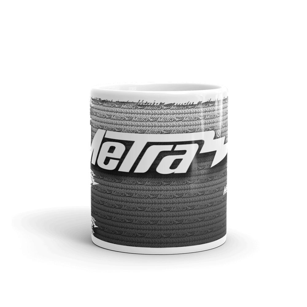 Metra Turbo Steel-White glossy mug