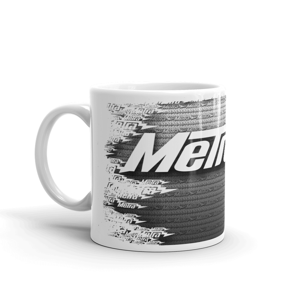 Metra Turbo Steel-White glossy mug