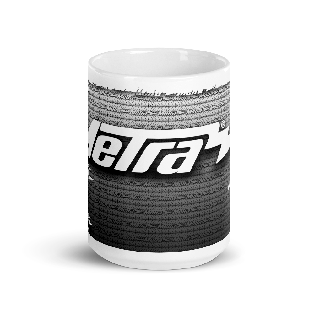 Metra Turbo Steel-White glossy mug