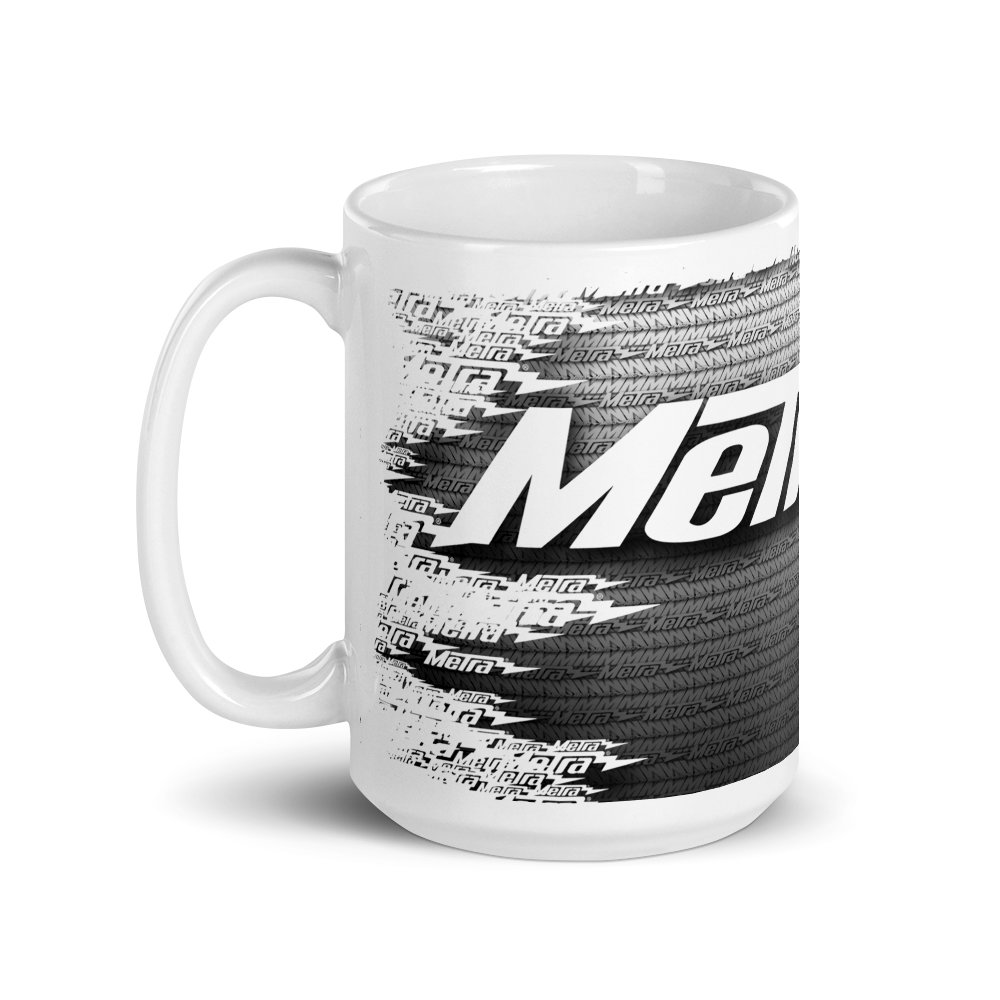 Metra Turbo Steel-White glossy mug